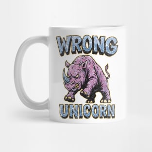 Wrong Unicorn – Angry Pink Rhino Mug
